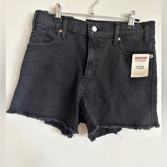 Signature by Levi Strauss Pants - LEVI black shorts